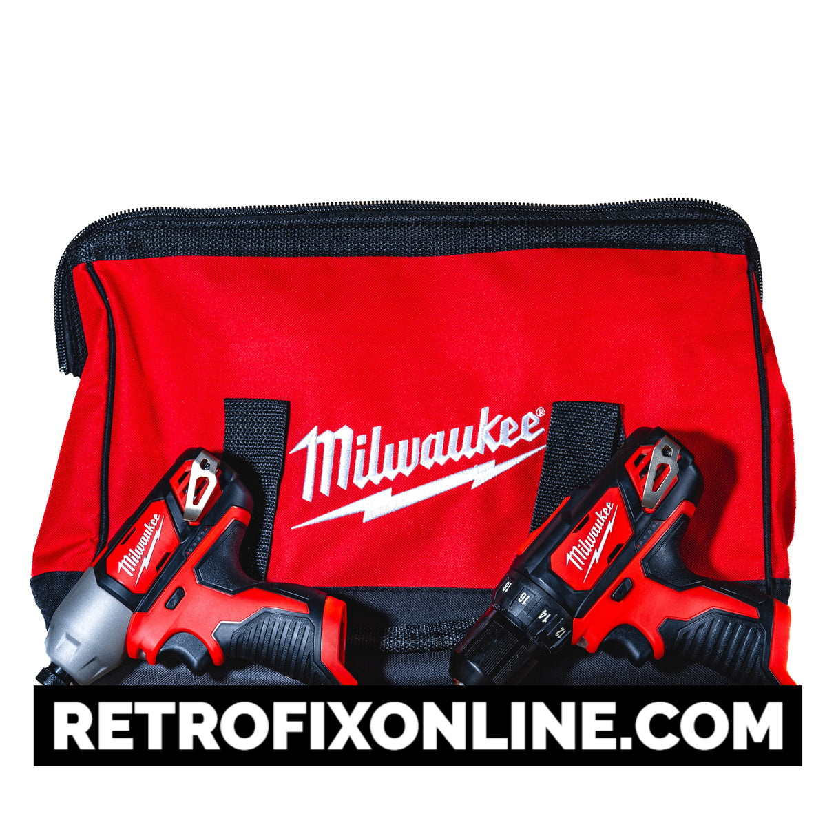 M12 SET - Milwaukee M12 ⅜" Drill Driver ¼" Hex Impact Driver with USA Milwaukee BAG